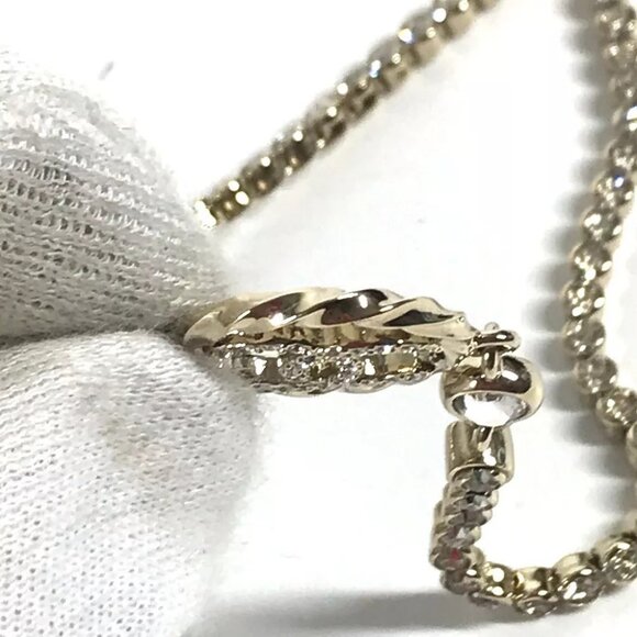 CHANEL 23B CC CC Mark Rhinestone Choker Accessories Necklace Unused - Picture 4 of 16